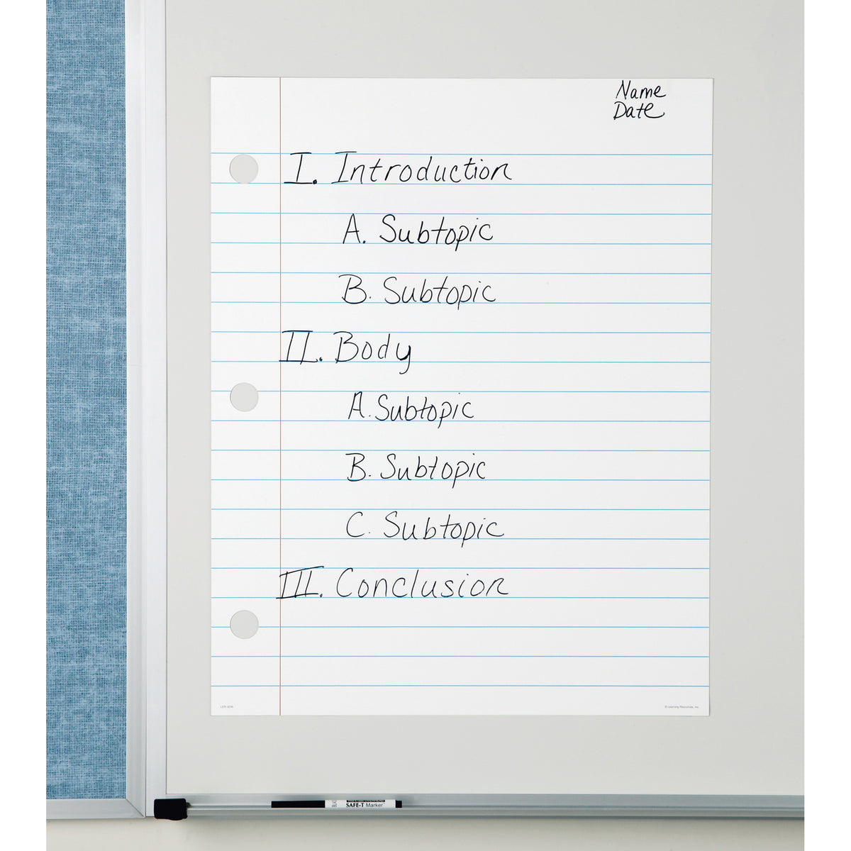 Magnetic Demonstration Notebook Paper, 22&quot; x 28&quot;