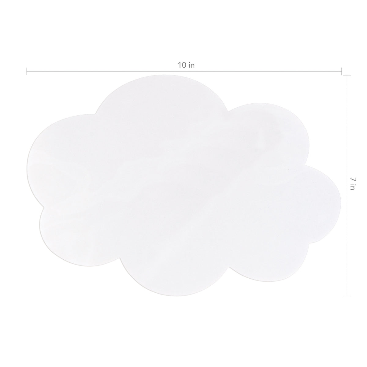 Self-Stick Dry Erase Clouds, White, 7&quot; x 10&quot;, 10 Count