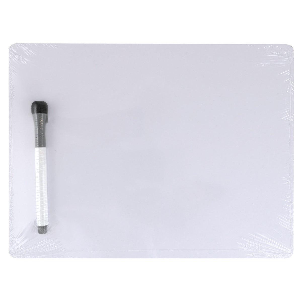 Dry Erase Whiteboard, 1-Sided, Plain, with Marker-Eraser, 9&quot; x 12&quot;