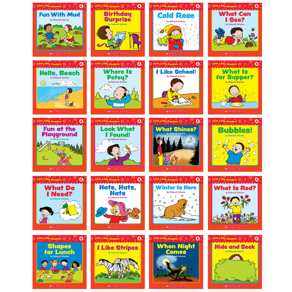 First Little Readers Books, Guided Reading Level A, 5 Copies of 20 Titles