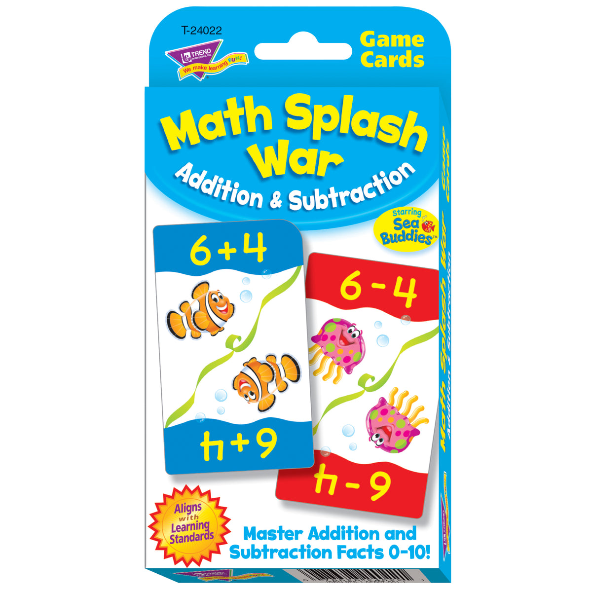 Math Splash War Addition &amp; Subtraction Challenge Cards®