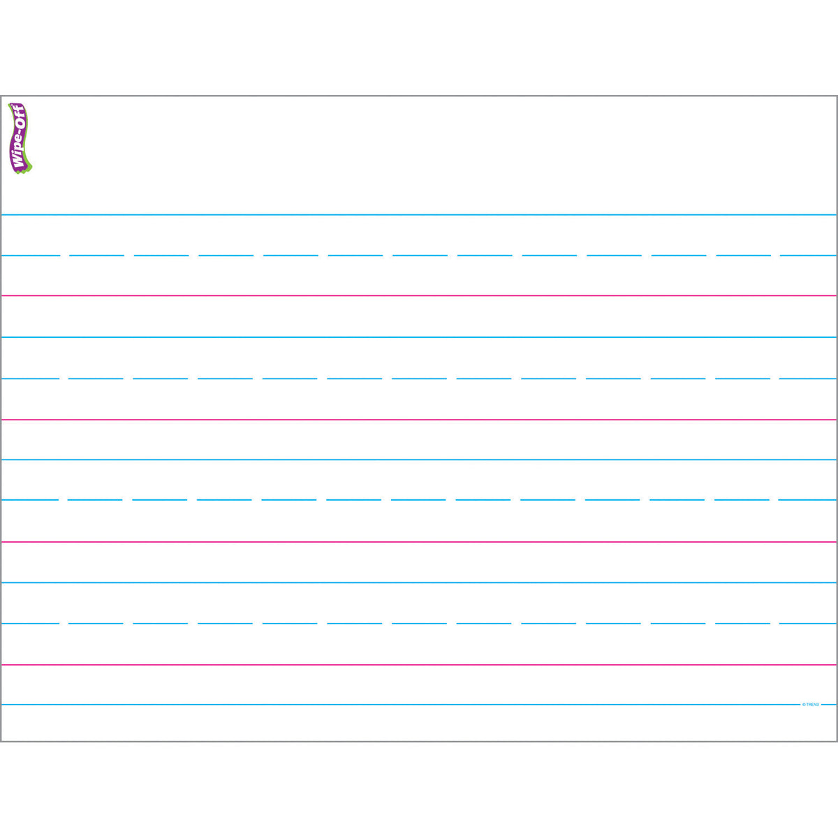 Handwriting Paper Wipe-Off® Chart, 17&quot; x 22&quot;, Pack of 6