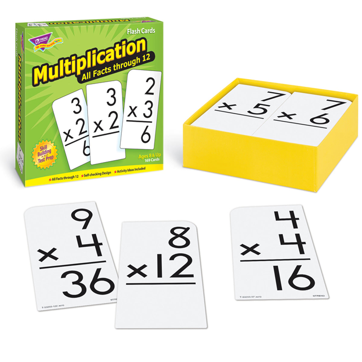 Multiplication 0-12 All Facts Skill Drill Flash Cards