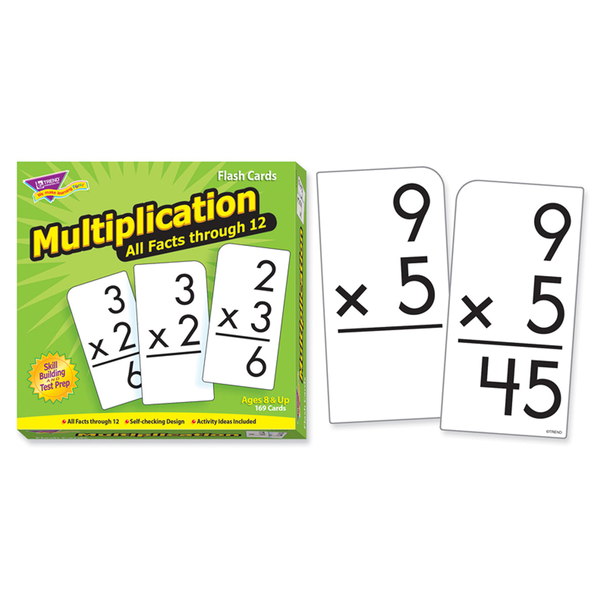 Multiplication 0-12 All Facts Skill Drill Flash Cards