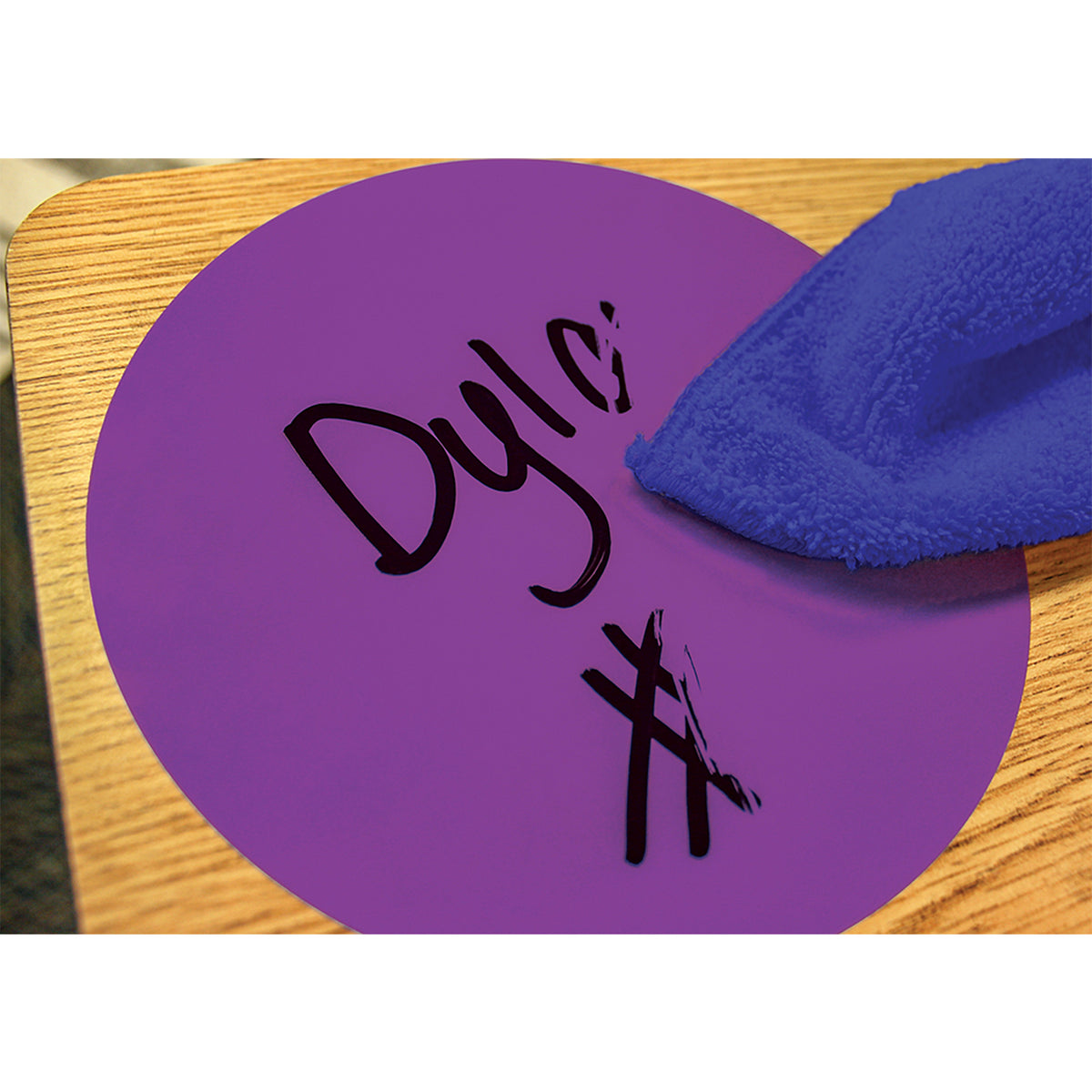 Spot On® Dry-Erase Desktop Writing Spots Colorful Circles - 4&quot;, Pack of 12