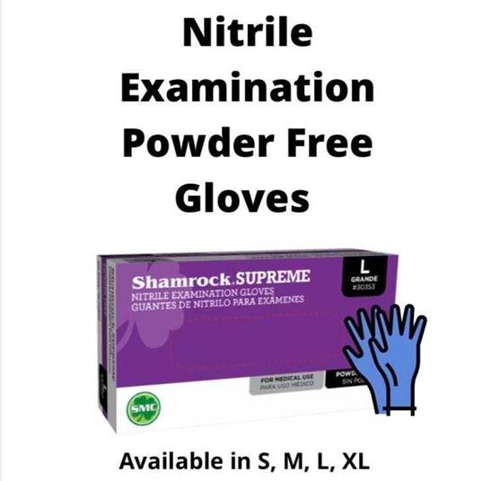 Nitrile Examination Gloves (case 1,000 gloves)